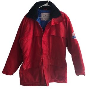 Orient cruise lines men’s medium Marco Polo Antarctica 2004 red hooded coat